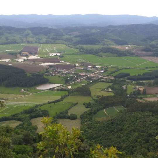 Vista do morro de São Roque Localizado em Rio do Campo, Santa Catarina